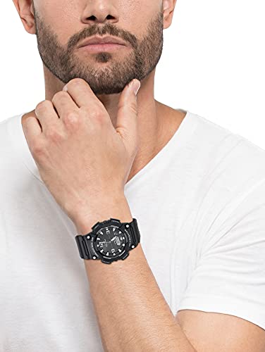 Casio AQS810W-1AVCF Men's AQ-S810W-1AV Solar Sport Combination Watch, black