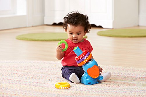 LeapFrog Stack and Tumble Elephant , Blue, 6 months to 48 months, 6pieces