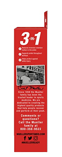 Mueller Sports Medicine Green Adjustable Ankle Support, For Men and Women, Black/Green, One Size Fits Most