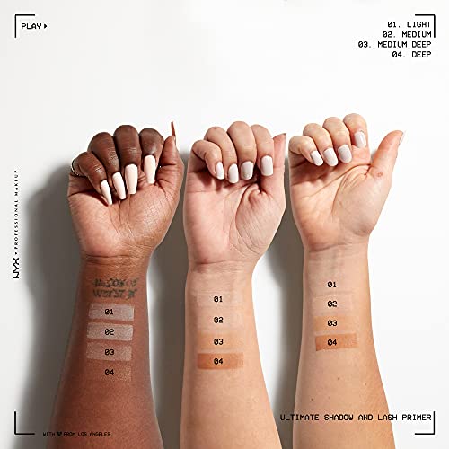 NYX PROFESSIONAL MAKEUP Ultimate Shadow and Liner Primer, Eyeshadow and Eyeliner Primer - Light