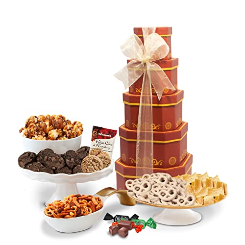 Gift Basket with Assorted Sweets, Cookies and Nuts
