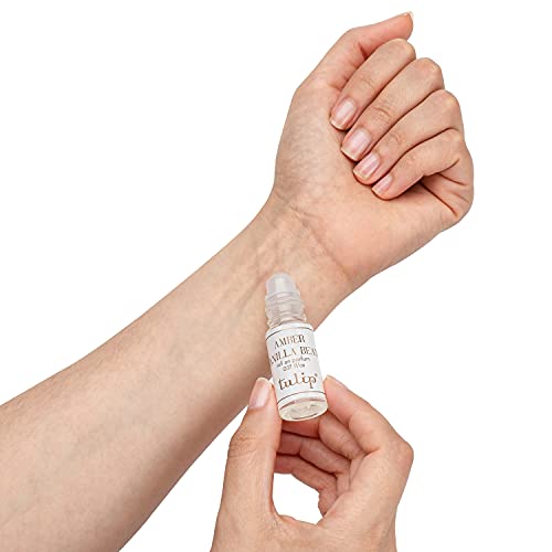Tulip Perfume Classic Roll On Eau De Parfum, Amber Vanilla Bean, 0.6 Ounce (RO AVB)