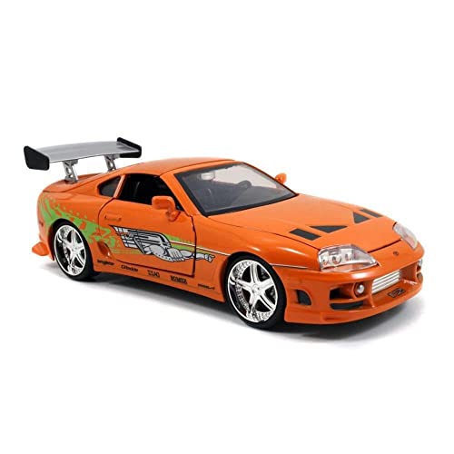 Jada Toys Fast and Furious 1:24 Brian's Toyota Supra Die-cast Car, toys for kids and adults, Orange (97168)