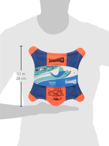 Chuckit! Flying Squirrel Spinning Dog Toy, Large (Orange/Blue), Multi Colored, for Medium breeds