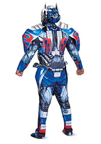 Disguise Men's Plus Size Optimus Prime Movie Deluxe Adult Costume, Blue, XX-Large