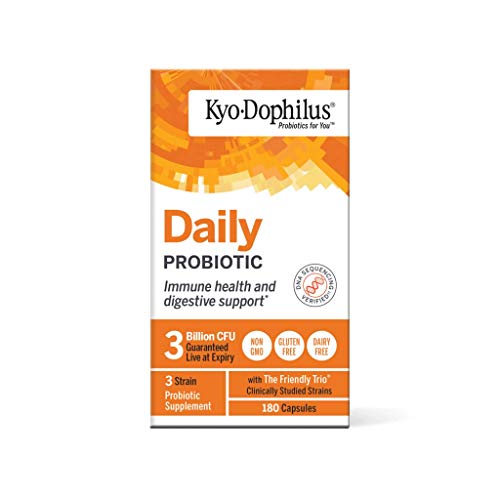 Kyo-Dophilus Daily Probiotic, Immune and Digestive Support*, 180 capsules (Packaging may vary)