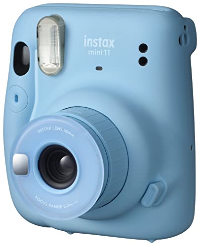 Fujifilm Instax Mini 11 Instant Camera - Sky Blue 4.8' x 4.2' x 2.6'