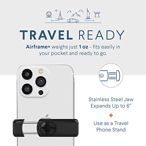 Kenu Airframe+, Air Vent Car Phone Holder Mount, Cell Phone Stand for Car, Expandable Grip and 360 Degree Pivot, Compatible with Latest iPhones, Samsungs, and Androids