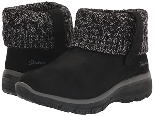 Skechers Women's Easy Going-Cozy Weather Ankle Boot, Black, 10