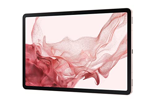 SAMSUNG Galaxy Tab S8 Android Tablet, 11” LCD Screen, 256GB Storage, Qualcomm Snapdragon, S Pen Included, All-Day Battery Ultra Wide Camera, DeX Productivity, Pink Gold