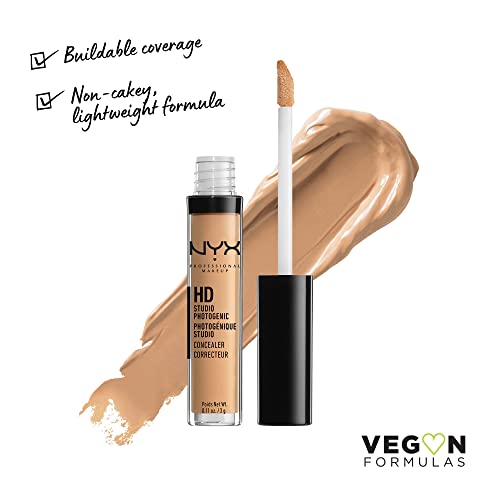 NYX PROFESSIONAL MAKEUP HD Studio Photogenic Concealer Wand, Medium Coverage - Golden