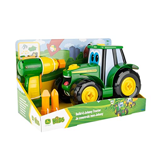 John Deere Build-A-Buddy Tractor Toy and Screwdriver - Farm and Construction Toys - Ages 3 and Up
