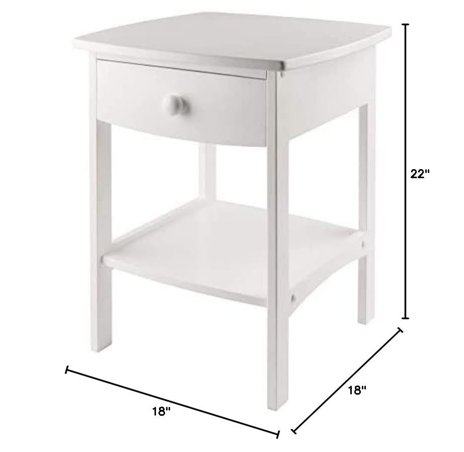 Winsome Wood Claire Accent Table, White