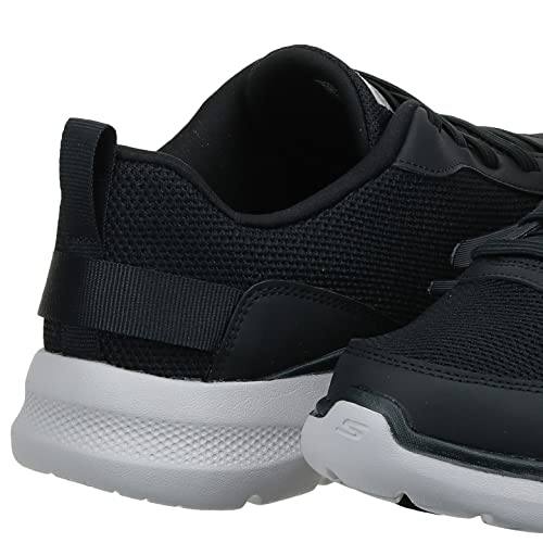 Skechers Men's Gowalk 6-Athletic Workout Walking Shoes with Air Cooled Foam Sneakers, Black/White 2, 10.5