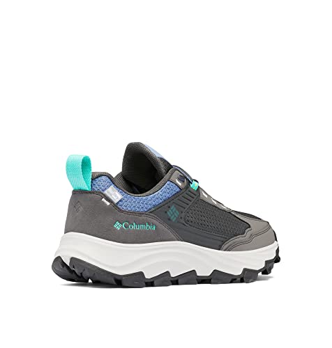 Columbia Women's Hatana Max Outdry Hiking Shoe, Dark Grey/Electric Turquoise, 12