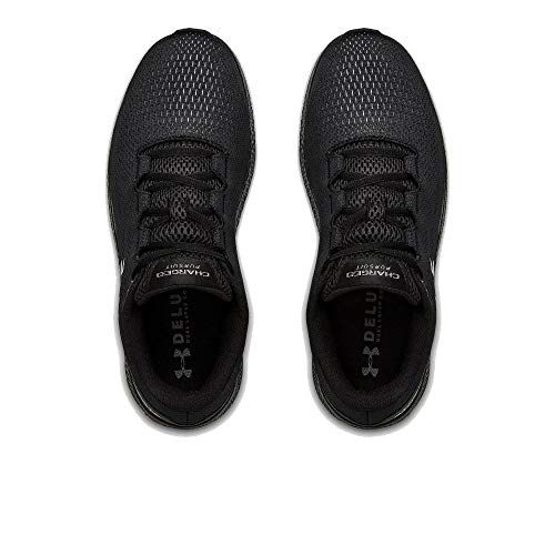 Under Armour Men's Charged Pursuit 2 Running Shoe, Black (003)/Black, 10 M US