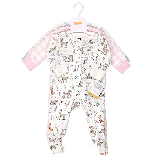 Hudson Baby Unisex Baby Cotton Sleep and Play Enchanted Forest, 3-6 Months