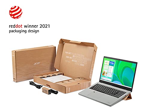 Acer Aspire Vero AV15-51-7617 Green PC | 15.6' FHD IPS 100% sRGB-Display | 11th Gen Intel Core i7-1195G7 | Intel Iris Xe Graphics | 16GB DDR4 | 512GB NVMe SSD | Wi-Fi 6 | PCR Materials | Vero-Sleeve