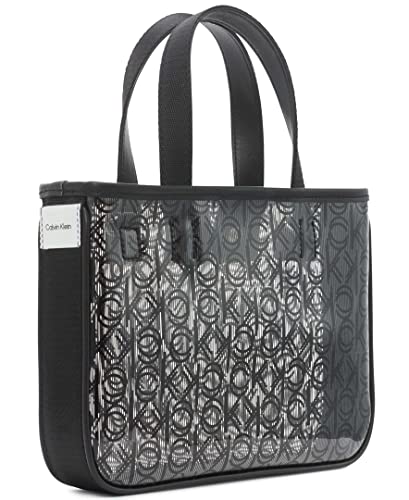 Calvin Klein Tessa Key Item Mini Bag Crossbody, Black/Black Clear