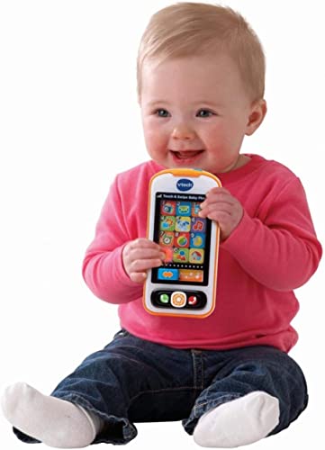 VTech Touch and Swipe Baby Phone, Orange
