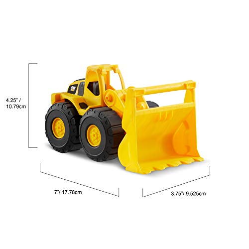 Cat Construction 7' Dump Truck, Loader and Excavator toys Combo Pack Yellow