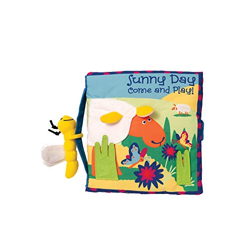 Manhattan Toy Soft Activity Book with Tethered Toy, Sunny Day 20'x24'