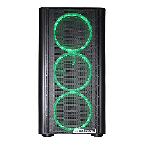 ZOTAC Gaming MEK Hero G1 I1416FV Gaming PC Desktop Intel 11th Gen Core i5 11400F, GeForce GTX 1650 4GB, 8GB 3200 MHz DDR4, 500GB M.2 NVMe SSD, WiFi + Bluetooth, RGB - GH1650I1400F01BA-U-W11