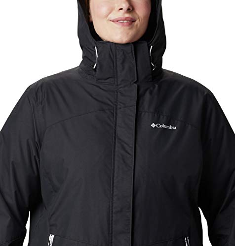 Columbia Women’s Bugaboo II Fleece Interchange Winter Jacket, Waterproof and Breathable, Black, Large
