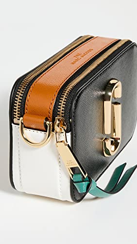 Marc Jacobs Women's Snapshot Camera Bag, Black/Honey Ginger Multi, One Size