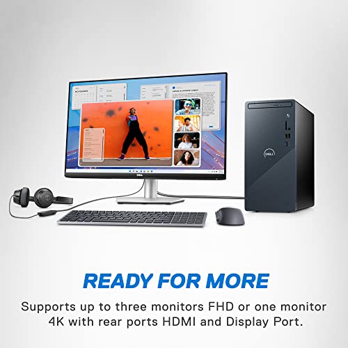 Dell Inspiron 3020 Desktop -Intel Core i7-13700, 32GB DDR4 RAM, 512GB SSD + 1TB HDD, NVIDIA GeForce RTX 3060 12GB GDDR6 Graphics, Windows 11 Home - Mist Blue
