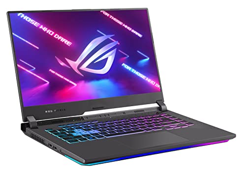 ASUS ROG Strix G15 (2022) Gaming Laptop, 15.6' 300Hz IPS FHD Display, NVIDIA GeForce RTX 3050, AMD Ryzen 7 6800H, 16GB DDR5, 1TB SSD, RGB Keyboard, Windows 11 Home, G513RC-IS74,Gray