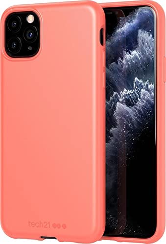 tech21 Studio Colour Mobile Phone Case - Compatible with iPhone 11 Pro Max - Slim Profile and Drop Protection, Coral