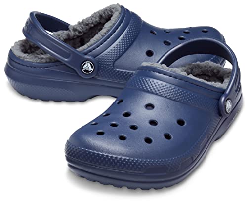 Crocs Classic Lined Clog Navy/Charcoal Men's 3, Women's 5 Medium