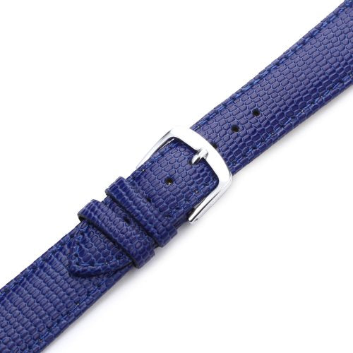 Hadley-Roma 12mm 'Women's' Leather Watch Strap, Color:Blue (Model: LSL725RM 120)