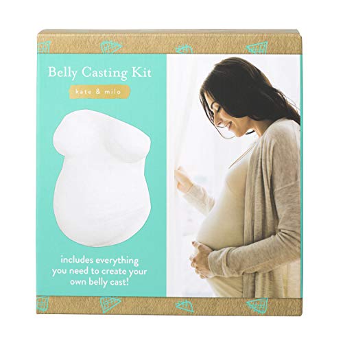 Kate and Milo Belly Casting Kit, Pregnancy Keepsake Making Kit, Easy To Make DIY Plaster Cast Baby Bump Keepsake, Gift For Expecting Moms