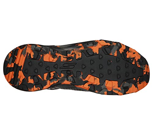 Skechers mens Go Run Trail Altitude - Marble Sneaker, Charcoal/Orange, 12.5 US