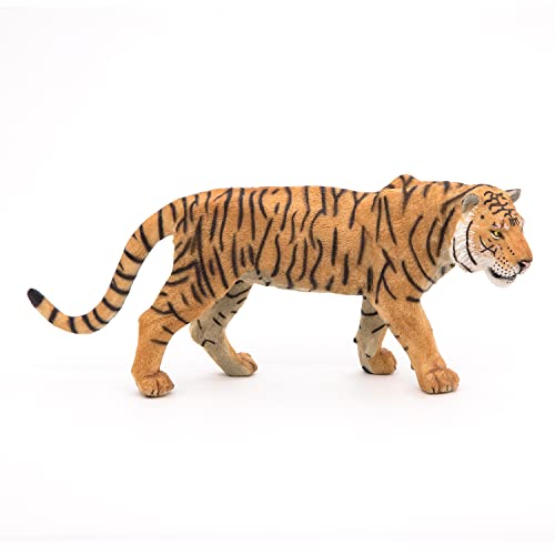 Papo -Hand-Painted - Figurine -Wild Animal Kingdom - Tiger -50004 -Collectible - for Children - Suitable for Boys and Girls- from 3 Years Old