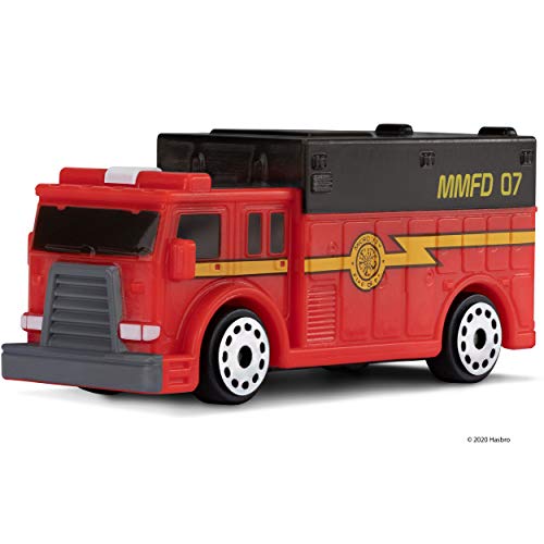 Micro Machines Core Playset, Fire and Rescue - Expandable and Connectable to Other MM Sets, Includes One Exclusive Vehicle - Collect Them All