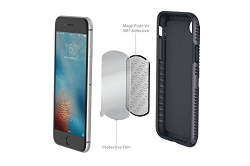 SCOSCHE MPKSGI MagicMount Magnetic Mount Trim Rings and Replacement Kit for Mobile Devices, Space Gray