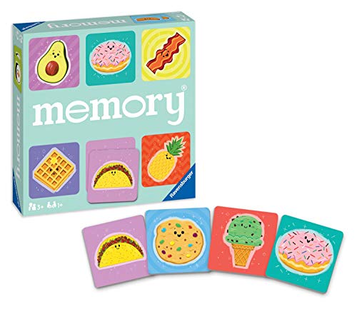 Ravensburger 20357 4 Foodie Favorites Memory Game for Boy and Girls Age 3 and Up! - A Fun and Fast Food Matching Game