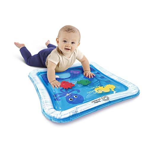 Baby Einstein Octopus Water Play Mat - Safety Fill Line, Tummy Time Activity and Sensory-Toy for Babies Newborn and up, Blue