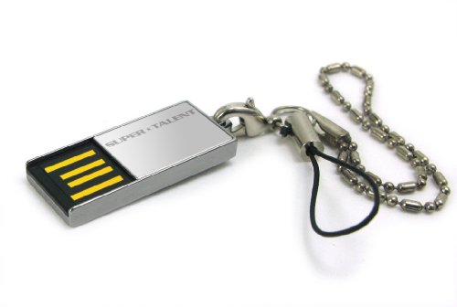 Super Talent Pico-C 16 GB USB 2.0 Flash Drive STU16GPCS (Silver)