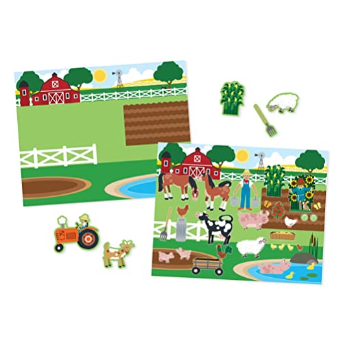 Melissa and Doug Reusable Sticker Pad: Habitats - 150+ Reusable Stickers 7 Ounces - Kids Animal Activities, Restickable Animals Sticker Book, Animal Habitats Removable Stickers For Kids Ages 3+