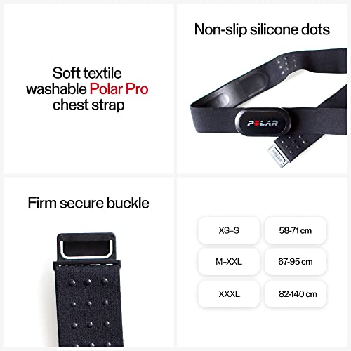 Polar Pro Chest Strap Set (Black, M-XXL)
