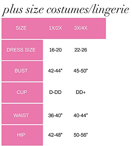 Leg Avenue Women's Costume, Blue, 3X / 4X