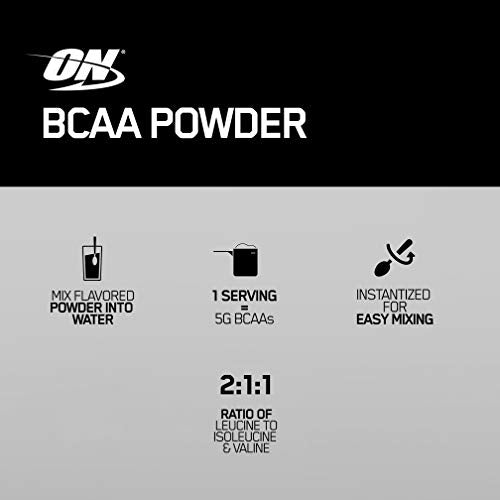 Optimum Nutrition Instantized BCAA Powder, Keto Friendly Branched Chain Essential Amino Acids, 5000mg, Orange, 40 Servings (Packaging May Vary)
