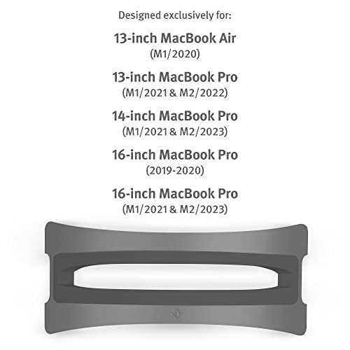 Twelve South BookArc for Computers | Space-Saving Vertical Stand to Organize Work and Home Office for Apple Computers, Now Compatible with M1 Devices* (Space Grey)