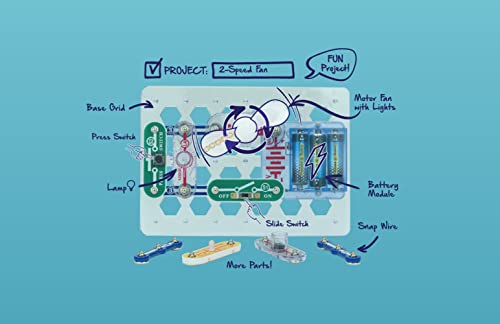 Snap Circuits Beginner, Electronics Exploration Kit, Stem Kit For Ages 5-9 (SCB-20)