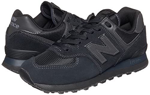 New Balance Men's 574 Core Sneaker, Black/Black, 11