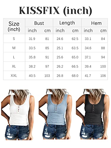 Kissfix Womens Cute Teen Girl Y2k Tank Tops Fashion Blouses Trendy Clothes Ribbed Racerback Blouses Tee